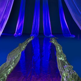 9 ft. x 20 ft. Lavender Way Path and Hanging Fabric Kit