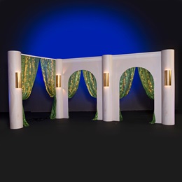 10 ft. x 27 ft. 8 in. Lighted Luxe Walls and Columns Kit