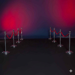 40 in. Hollywood-style Roped Railings Kit (set of 8)