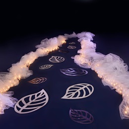 A Stroll in the Garden Path, Leaves, and Lights Kit