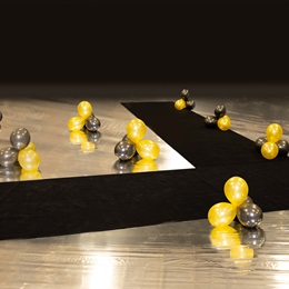Black and Gold Formal Beauty Pathway and Balloons Kit
