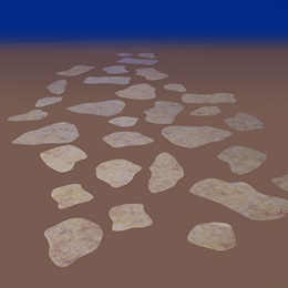 Rustic Stone Courtyard Pathway Kit