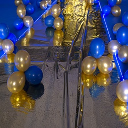 16 ft. Follow the Fun Gold Pathway and Balloons Kit