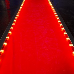 5 ft. 6 in. x 24 ft. A-list Arrival Lighted Red Carpet Kit