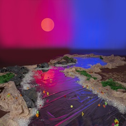 Beach Walkway and Setting Sun Kit