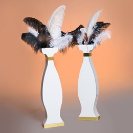 5 ft. x 40 in. Mysterious Vintage Vases Kit (set of 2)