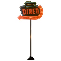 Hey Daddy-O Drive-in Diner Sign Kit