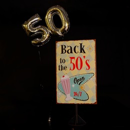 Back to the '50s Poster and Balloons Kit