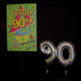 Totally '90s Poster and Balloons Kit