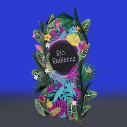 8 ft. x 5 ft. Fluorescent Flora Frame with Custom Sign Kit