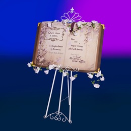 5 ft. 7 in. x 46 in. Personalized Enchanted  Storybook and Easel Kit