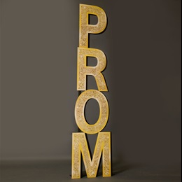 Presenting...PROM Stacked Letters Kit