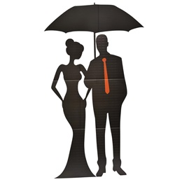 Raindrops and Whispers Couple Silhouette Kit