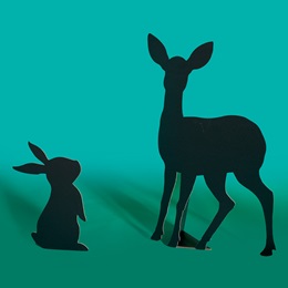 Deer and Rabbit Silhouettes Kit