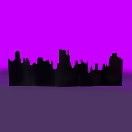 5 ft. 8 in. x 18 ft. 9 in. Western Landscape Background Silhouette Kit
