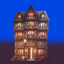 8 ft. 4 in. x 6 ft. 1 in. Mythical Menagerie Backdrop Building Kit