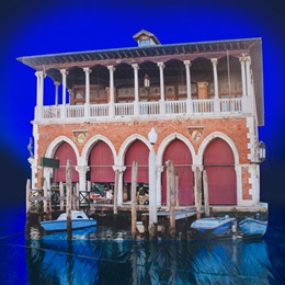 9 ft. 1 in. x 10 ft. 10 in. Canal View Building Facade Kit
