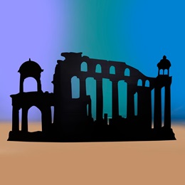 Lost City of Atlantis Right-facing Silhouette Kit