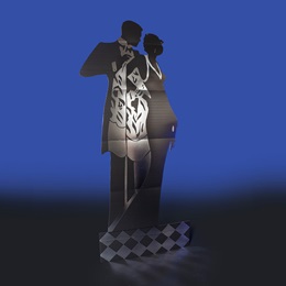 9 ft. 3 in. x 51 in. Elegant Couple Silhouette Kit