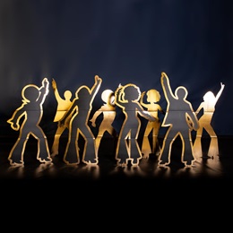 Disco Dancers Silhouette Kit (set of 8)