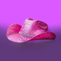 22 in. x 42 in. Glitzy Cowgirl Hat Cutout Kit