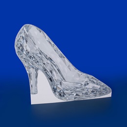 37 in. x 45 in. Crystal Dreams Glass Slipper Cutout Kit
