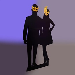 Masked 'Til Midnight Couple Silhouette Kit