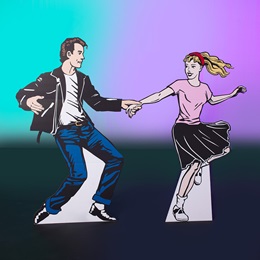 Swing Dancing Couple Stand-up Kit