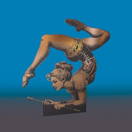 47 in. x 43 in. Circus Acrobat Stand-up Kit