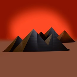 Egyptian Pyramids of Paradise (set of 2) Kit
