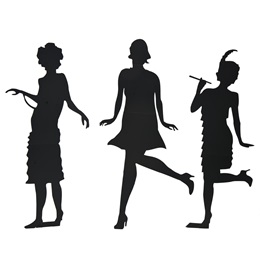 Won't You Charleston with Me Silhouettes Kit (set of 3)