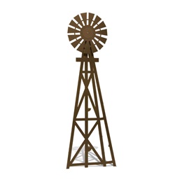 Way Out West Windmill Silhouette Kit