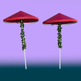 Red Table Umbrellas Kit (set of 2)