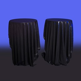 43 in. x 24 in. Ravishing in Raven Black Tables Kit (set of 2)
