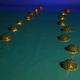 Lighted Boxwood Mounds Kit (set of 4)