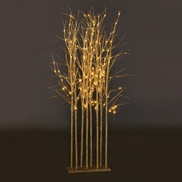 Small Champagne Glitter Tree Cluster Kit