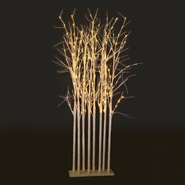 Small White Glitter Tree Cluster Kit