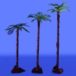 Paradise Beach Palm Trees Kit (set of 3)