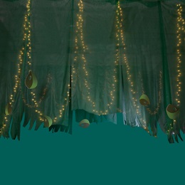 Forest Fronds Hanging Leaves, Lights, and Gossamer Kit