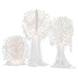 White Night Wonderland Trees Kit (set of 4)