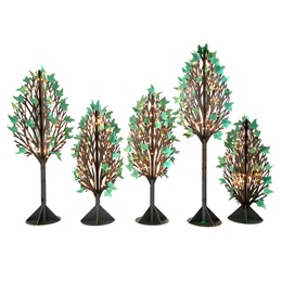 Twinkling Parisian Park Trees Kit (set of 5)