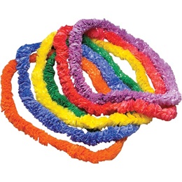 Tropical Plastic Leis package of 12