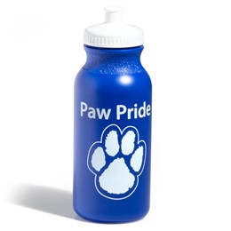 Paw Pride Water Bottle – Blue/White