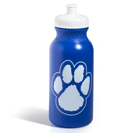 Paw Water Bottle – Blue/White