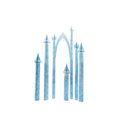 Cold Crystal Kingdom Turrets (set of 5) and Arch Kit