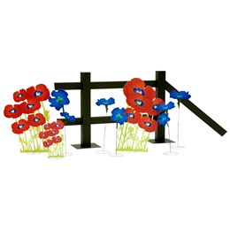 Enchanting Flowers (set of 8) and Fence Kit