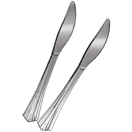 Silver Reflections Plastic Knives, 24/pkg.