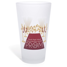 16 oz. Red Carpet Premiere Frosted Custom Pint Glass