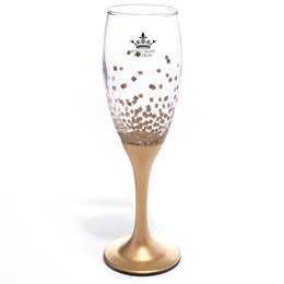  6 oz. Confetti Squared Custom Flute