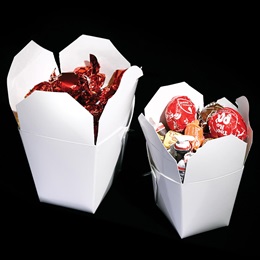 1 Pint White Chinese Takeout Box